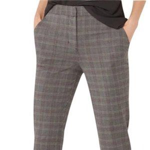 BCBGMAXAZRIA PLAID TROUSERS